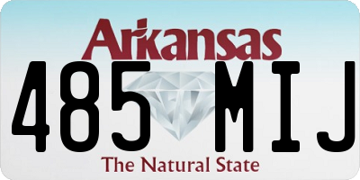 AR license plate 485MIJ