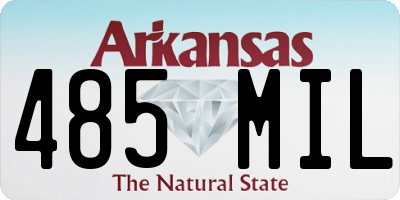 AR license plate 485MIL