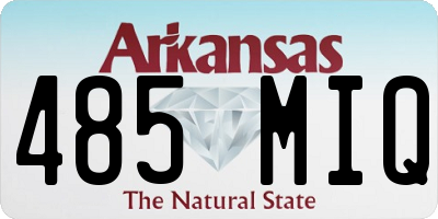 AR license plate 485MIQ
