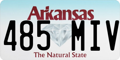 AR license plate 485MIV