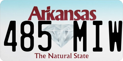 AR license plate 485MIW