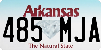 AR license plate 485MJA