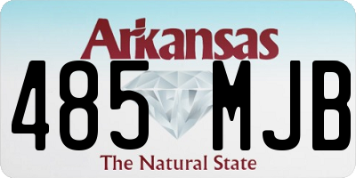 AR license plate 485MJB