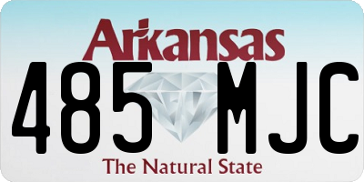 AR license plate 485MJC