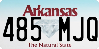 AR license plate 485MJQ