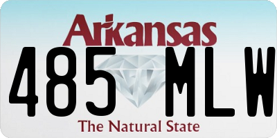 AR license plate 485MLW