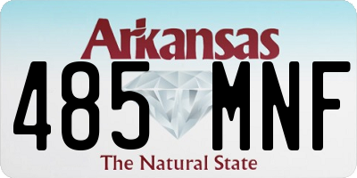 AR license plate 485MNF
