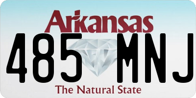 AR license plate 485MNJ