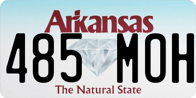 AR license plate 485MOH