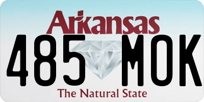 AR license plate 485MOK