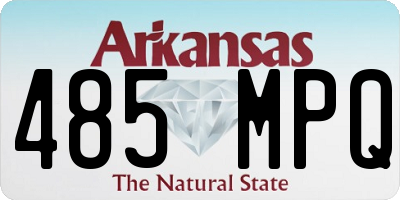 AR license plate 485MPQ