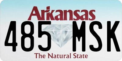 AR license plate 485MSK