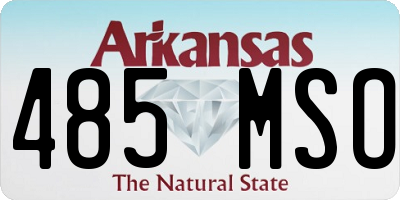 AR license plate 485MSO