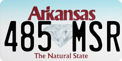 AR license plate 485MSR