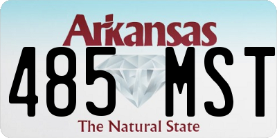 AR license plate 485MST