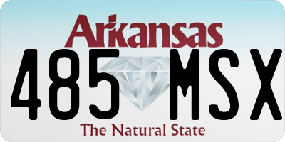AR license plate 485MSX