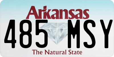 AR license plate 485MSY
