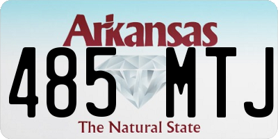 AR license plate 485MTJ