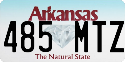 AR license plate 485MTZ