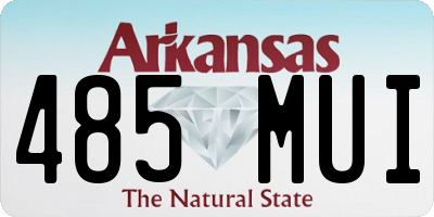 AR license plate 485MUI