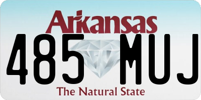 AR license plate 485MUJ