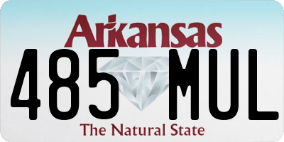 AR license plate 485MUL