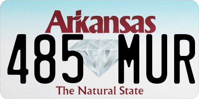 AR license plate 485MUR