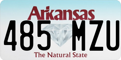 AR license plate 485MZU