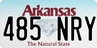 AR license plate 485NRY