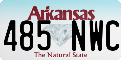 AR license plate 485NWC