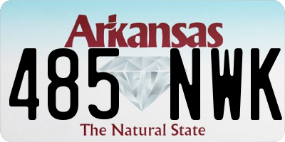 AR license plate 485NWK