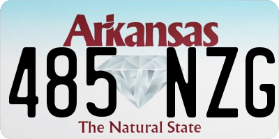 AR license plate 485NZG