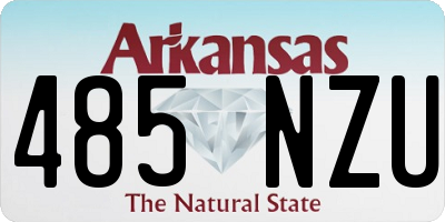 AR license plate 485NZU