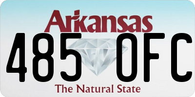 AR license plate 485OFC