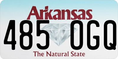 AR license plate 485OGQ