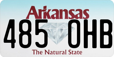 AR license plate 485OHB