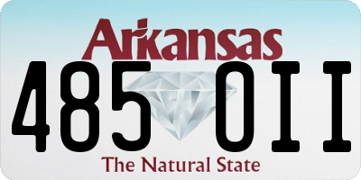AR license plate 485OII