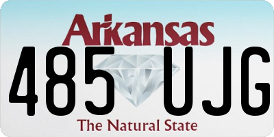 AR license plate 485UJG