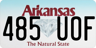 AR license plate 485UOF