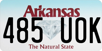 AR license plate 485UOK