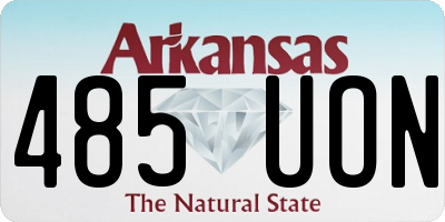 AR license plate 485UON