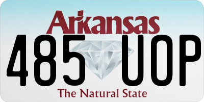 AR license plate 485UOP
