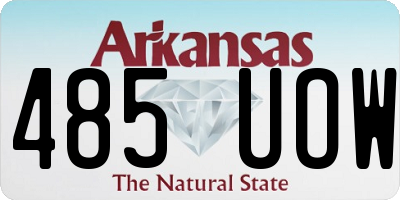 AR license plate 485UOW