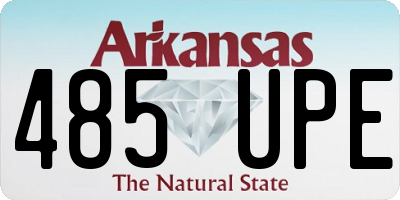 AR license plate 485UPE
