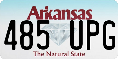 AR license plate 485UPG