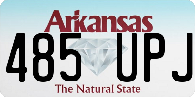 AR license plate 485UPJ