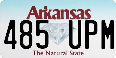 AR license plate 485UPM