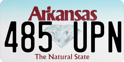 AR license plate 485UPN
