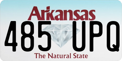 AR license plate 485UPQ