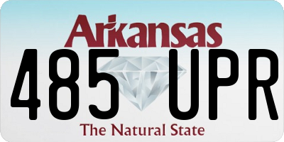 AR license plate 485UPR